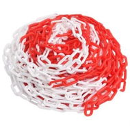 Detailed information about the product Warning Chain Red and White 30 m Ã˜4 mm Plastic