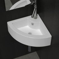 Detailed information about the product Wash Basin With Overflow 45x32x125 Cm White