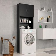 Detailed information about the product Washing Machine Cabinet Black 64x25.5x190 Cm Chipboard
