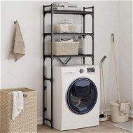 Detailed information about the product Washing Machine Shelf Black 67x25x163 cm Engineered Wood