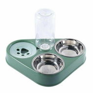 Detailed information about the product Water Bottle With Feeder Bowl Automatic Drinking Bowl Stainless Steel 3 Bowls For Pets