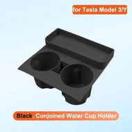 Detailed information about the product Water Cup Bracket For Tesla Model 3/Y Multifunctional Car Cup Holder Adjustable Car Center Console Organizer Stable Auto Insert Color Black