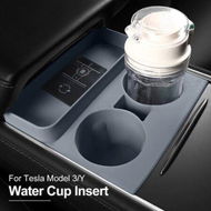 Detailed information about the product Water Cup Bracket For Tesla Model 3/Y Multifunctional Car Cup Holder Adjustable Car Center Console Organizer Stable Auto Insert Color Grey