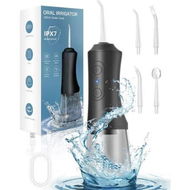 Detailed information about the product Water Dental Flosser Pick for Teeth, Waterproof Oral Irrigator, 3 Modes 4 Replaceable Jet Tips, Flossing Cleaning Picks for Home Travel Gums (Black)