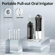 Detailed information about the product Water Dental Flosser Teeth Cleaning Gum Braces Care 6 Modes Cordless Portable Pull Out Oral Irrigator 5 Jet Tips Pick Waterproof Cleaner Home Travel