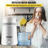 Detailed information about the product Water Distiller Purifier Pure Water Distiller Filters Water Distillation 4L Internal Stainless Steel with Collection Bottle