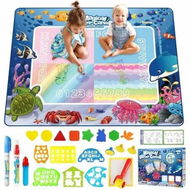 Detailed information about the product Water Doodle Mat Magic Doodle Painting Mat with Water Pen,Reusable for Painting,Writing,Doodling Board-150*100cm