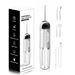Water Flosser Cordless Teeth Cleaner Somall Water Dental Flosser with 3 Modes 4 Jets Rechargeable Dental Oral Irrigator (White). Available at Crazy Sales for $19.99