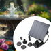 Water Pump Solar Powered Water Fountain Pump Bird Bath Fountain Kit Fish Tank Pond 6 Nozzles. Available at Crazy Sales for $34.11