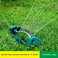 Detailed information about the product Water Sprinkler Adjustable Alloy 15 Holes Sprayer Oscillating Automatic Lawn Irrigation Garden Watering Tool