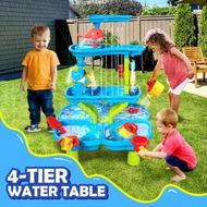 Detailed information about the product Waterfall Water Table Playset Play Ground Activity Centre Sand Pit Pool Toys Outdoor Kids Pretend Set Summer Beach Park Sensory Waterplay Station