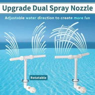 Detailed information about the product WaterPool Fountain Dual Spray Adjustable Swimming Pool Waterfall Fountain Spray