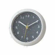 Detailed information about the product Waterproof Bathroom Shower Clock, Silent Gray Small Wall Clock, Suction Cup, 5.5 in Diameter, for Kitchen,Bathroom,Pool,Shower,Outdoors