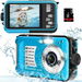 Waterproof Camera 1080P Snorkeling Underwater 32GB 30MP FHD Compact 16X Digital Zoom Portable Photography Blue. Available at Crazy Sales for $79.99
