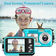 Detailed information about the product Waterproof Camera - Underwater Cameras For Snorkeling - Full HD 2.7K 48MP Video Recorder (Blue)