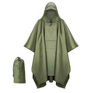 Detailed information about the product Waterproof Hooded Rain Poncho for Men Women Poncho for Outdoor Activities Camping Fishing,Green