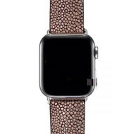 Detailed information about the product Waterproof Pearl Shell Manta Ray Leather Apple Watch Band 38mm 40mm 42mm 44mm Compatible