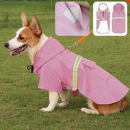 Detailed information about the product Waterproof Pet Dog Coat Jacket Vest Raincoat Clothes Dog Rain Coat Reflective Color Pink Size 2XL