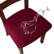 Detailed information about the product Waterproof Seat Covers For Dining Room Chairs. Covers Dining Chair Cover Kitchen Chair Covers (wine Red 2 Pcs).