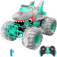 Detailed information about the product Waterproof Shark Remote Control Car, 1:16 Amphibious RC Cars 4WD All Terrain Off Road Monster Trucks Toys, RC Truck Toys, Gray