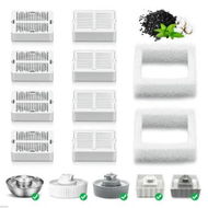 Detailed information about the product Wave and Cup Cake Porcelain Cat Fountain Filter 8 Carbon Filters 2 Foam Filters Ceramic Pet Fountain Water Dispenser Dog Replacement Filters