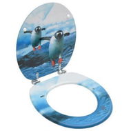 Detailed information about the product WC Toilet Seat with Lid MDF Penguin Design