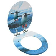 Detailed information about the product WC Toilet Seat With Soft Close Lid MDF Penguin Design