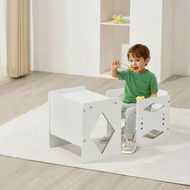 Detailed information about the product Weaning Table and Chair Set Montessori Kids Activity Table and Chair White