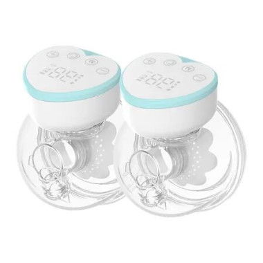 Wearable Breast Pump, Hands Free Electric Breast Pump with 4 Mode 12 Levels, Leak Proof Design and Low Noise (Blue)