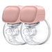 Wearable Hands-Free Electric Breast Pump Portable In-Bra Breastfeeding Pump 2 Modes 5 Levels 24mm Pink 2pcs. Available at Crazy Sales for $69.99