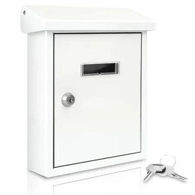 Weatherproof Wall Mount Mailbox,Outdoor Galvanized Metal Key Large Capacity, Commercial Rural Home Decorative and Office Business Parcel Box