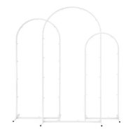 Detailed information about the product Wedding Arch Backdrop Stand Set of 3 Metal Wedding Arched Frame White, Easy to Assemble, Stable Balloon Arch Standfor Wedding, Baby Shower, Party Decoration