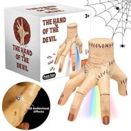 Detailed information about the product Wednesday Addams Thing Hand Electric Crawling Hand with Sound Light Electric Walking Hand Prop Haunted House Halloween Party Gothic Desktop Decor
