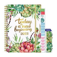 Detailed information about the product Weekly Monthly Planner Spiral Calendar Planner With Hardcover Tabs Back Pocket Stickers Bookmark