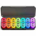 Weekly Pill Organizer 2 Times a Day, Portable Travel Medicine Pill Case Easy Open and Close, Practical for Medication Vitamin Supplement (Colour). Available at Crazy Sales for $14.95