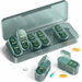 Weekly Pill Organizer 2 Times a Day, Portable Travel Medicine Pill Case Easy Open and Close, Practical for Medication Vitamin Supplement (Green). Available at Crazy Sales for $14.95