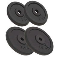 Detailed information about the product Weight Plates 4 Pcs 2x10 Kg + 2x5 Kg Cast Iron.