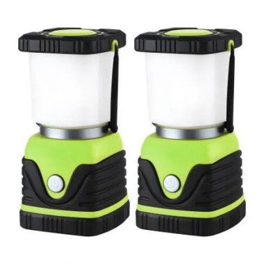 Weisshorn 2-Pack LED Camping Lanterns, 1000LM Super Bright Waterproof Portable Emergency Tent Lights