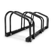 Detailed information about the product Weisshorn 3 Bike Stand Rack Bicycle Storage Floor Parking Holder Cycling Black