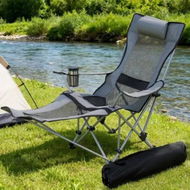 Detailed information about the product Weisshorn Camping Chair Adjustable Reclining Portable Outdoor Folding Chair Grey
