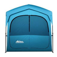 Detailed information about the product Weisshorn Pop Up Camping Shower Tent Portable Toilet Outdoor Change Room Blue