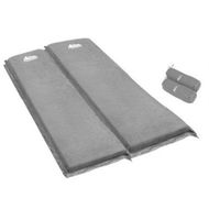 Detailed information about the product Weisshorn Self Inflating Mattress Camping Sleeping Mat Air Bed Double Set Grey