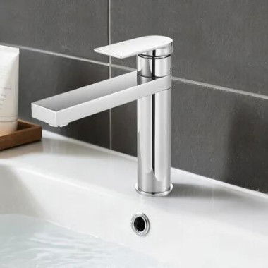 WELS Basin Mixer Tap Bathroom Vanity Bath Tub Shower Laundry Sink Faucet Tapware Cold Hot Water Washing Brass Chrome Countertop Single Handle Hole