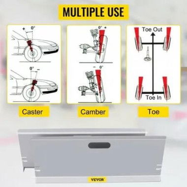 Wheel Alignment Tool Camber Caster Toe Plates 2 Tape Measures w/Magnets