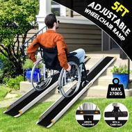 Detailed information about the product Wheelchair Ramp Pet Dog Step Car Disability Mobility Aid Folding Adjustable Portable Aluminium Trolley Scooter Door 152cm