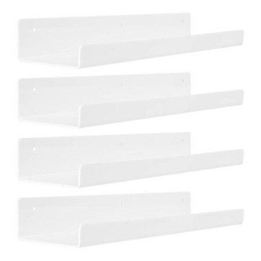 White Acrylic Shelves for Storage,15