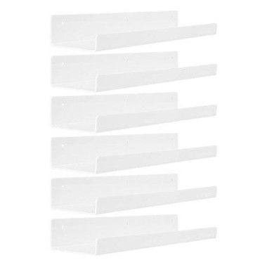 White Acrylic Shelves for Storage,15