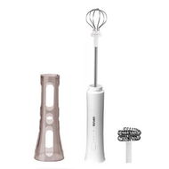 Detailed information about the product White Electric Milk Frother with Two Stirring Heads 3 Speeds Hands-Free Whipping