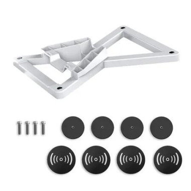 White Gen3 Mini Magnetic Metal Plate With 4 Magnetic Plate Set Car Roof Magnetizer Bracket Aluminum Glass Roof Strong Adhesive Suction Cup Mount