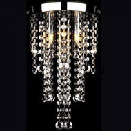 Detailed information about the product White Metal Ceiling Lamp With Crystal Beads